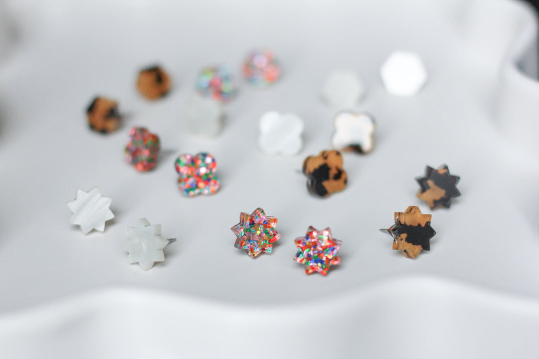 Clover Acrylic Studs