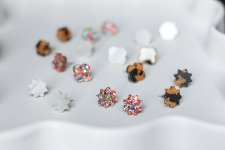 Clover Acrylic Studs