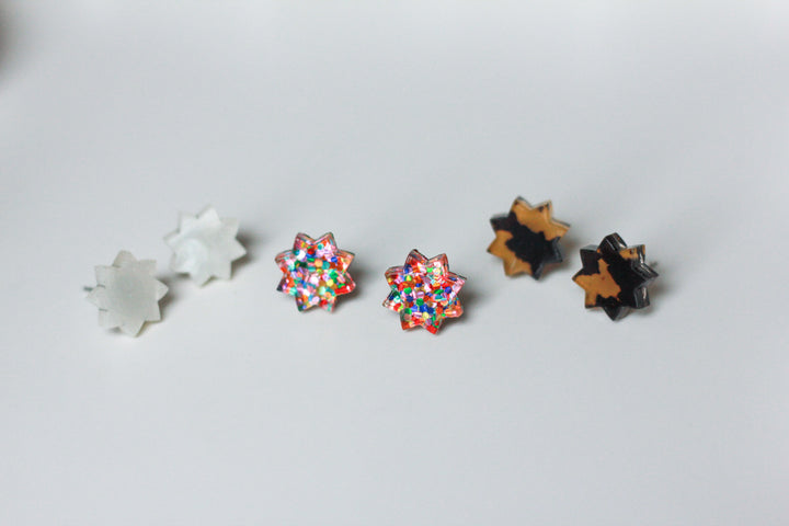 Octagram Star Acrylic Studs