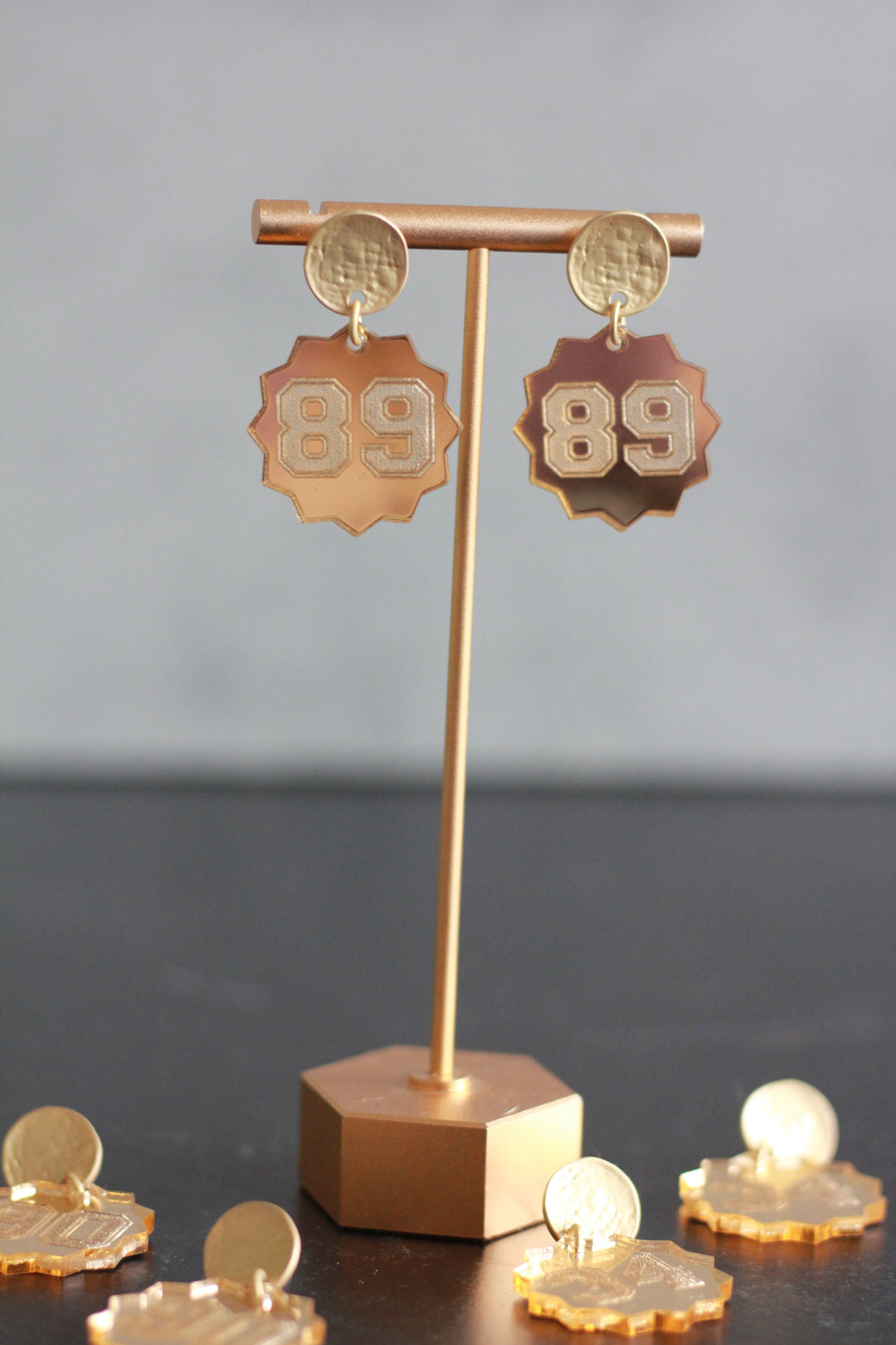 Team Number Earrings