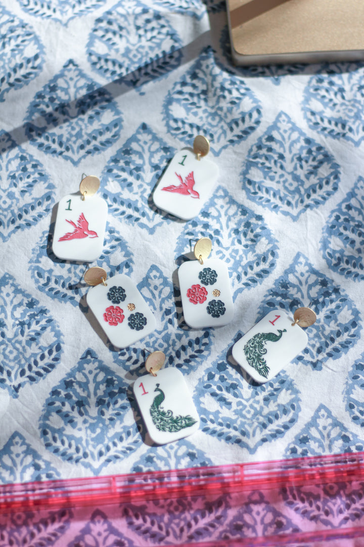 Mahjong Earrings