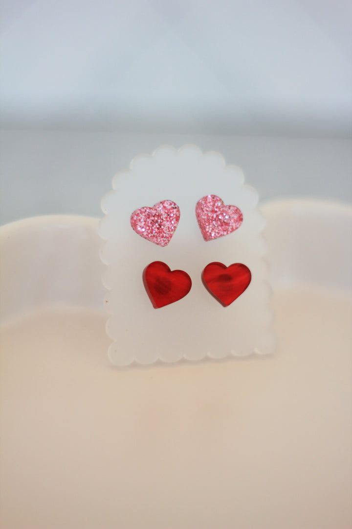 Heart Stud Set