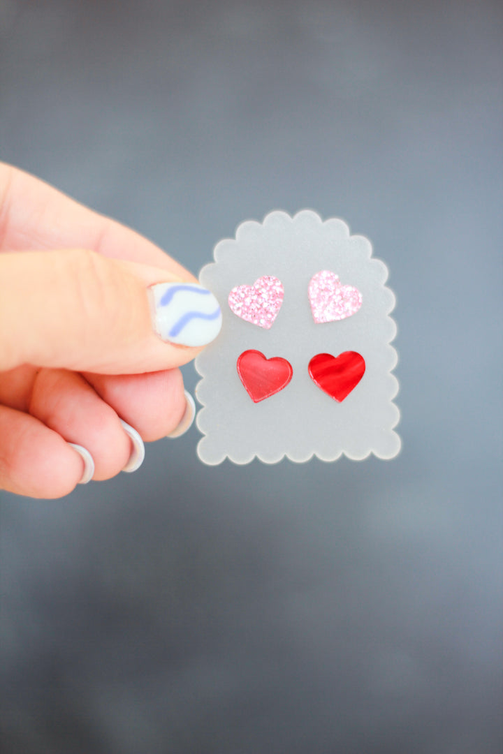Heart Stud Set