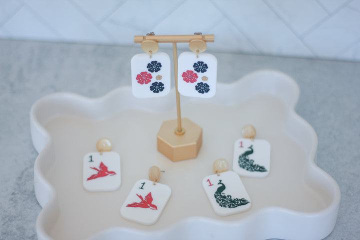 Mahjong Earrings