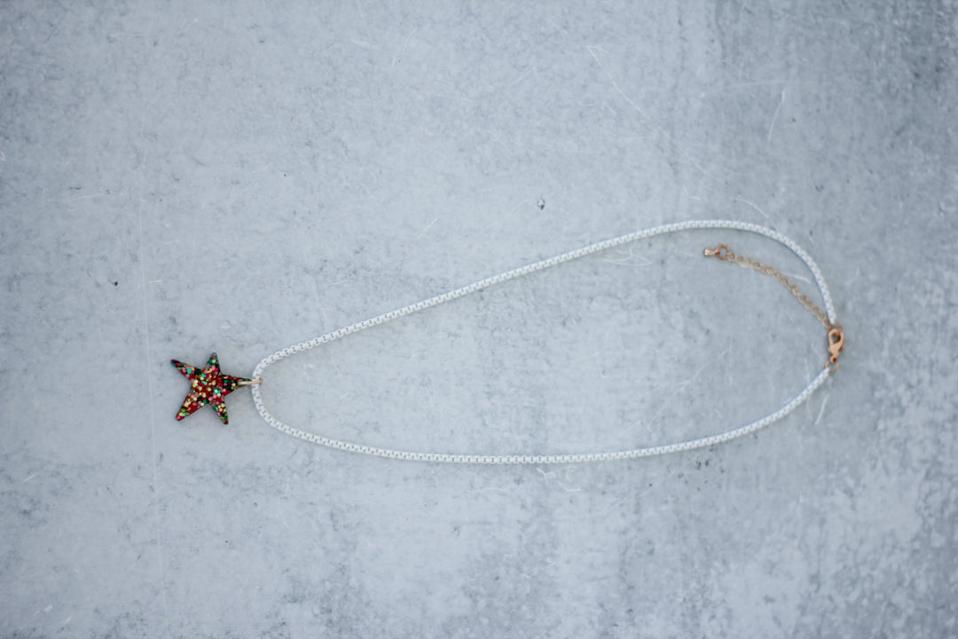 Mary Ryan Brown Confetti Charm Necklace