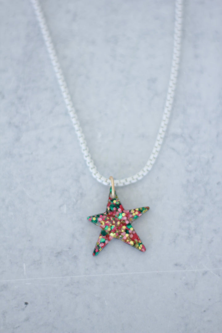 Mary Ryan Brown Confetti Charm Necklace