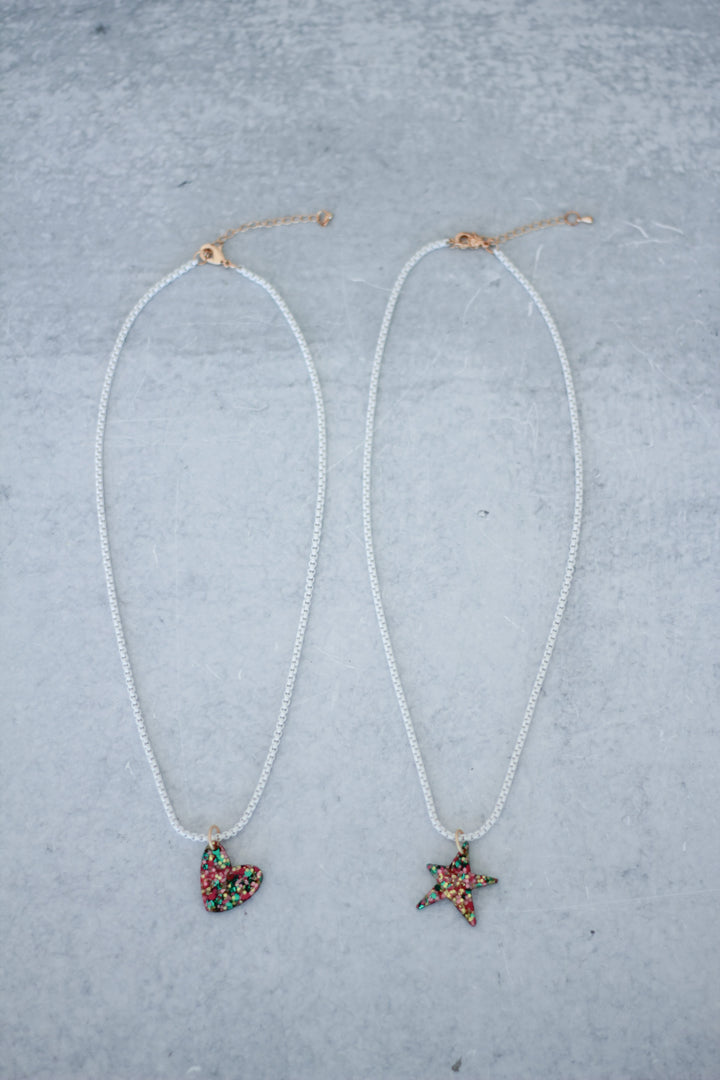 Mary Ryan Brown Confetti Charm Necklace