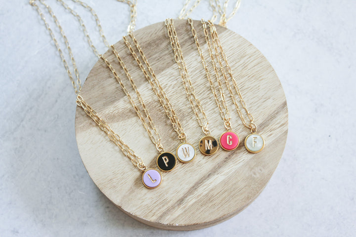 Initial Pendant Necklace