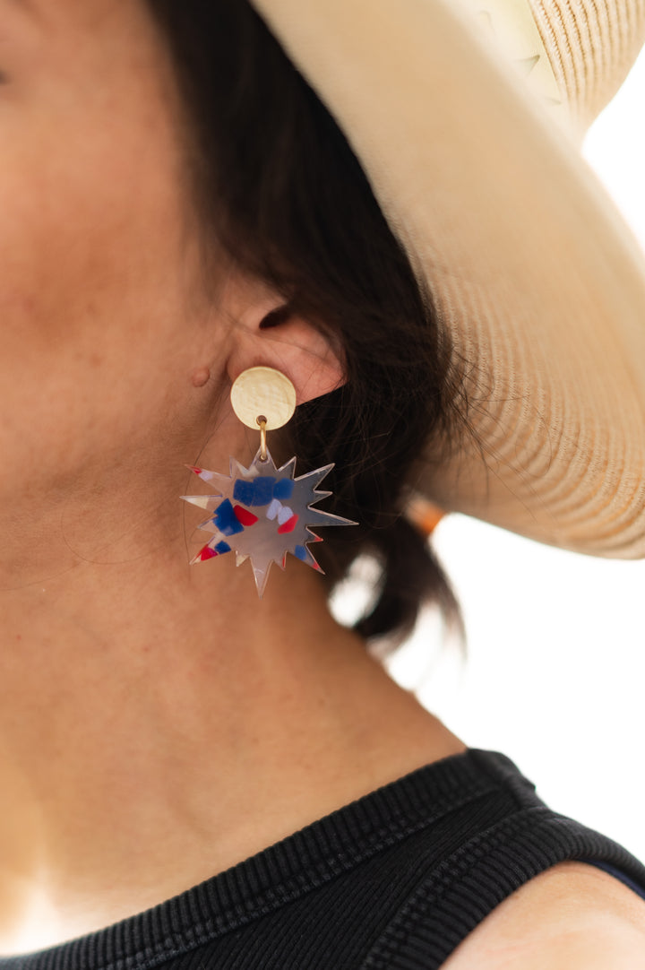 4th of July Boom Earrings