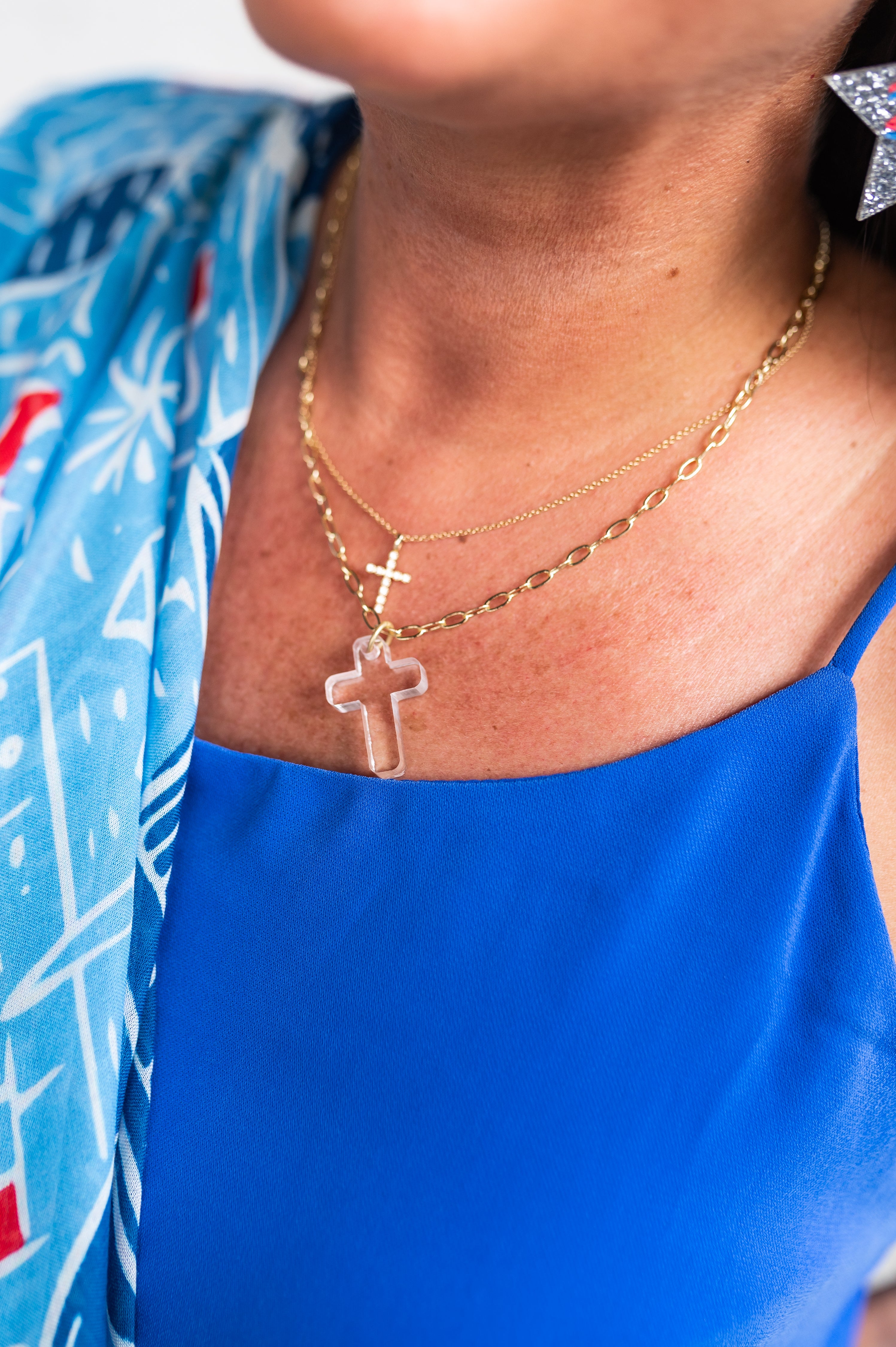 Clear Acrylic Cross Necklace – Wondermint Goods