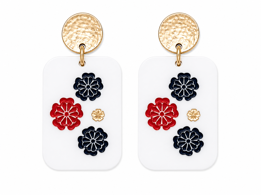 Mahjong Earrings