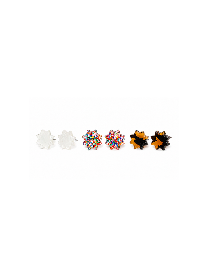 Octagram Star Acrylic Studs