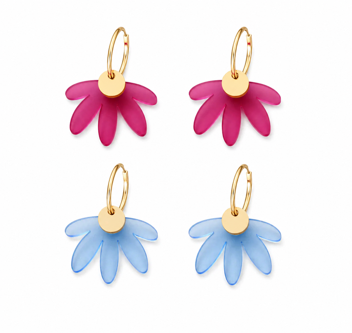 Petal Hoop Earrings