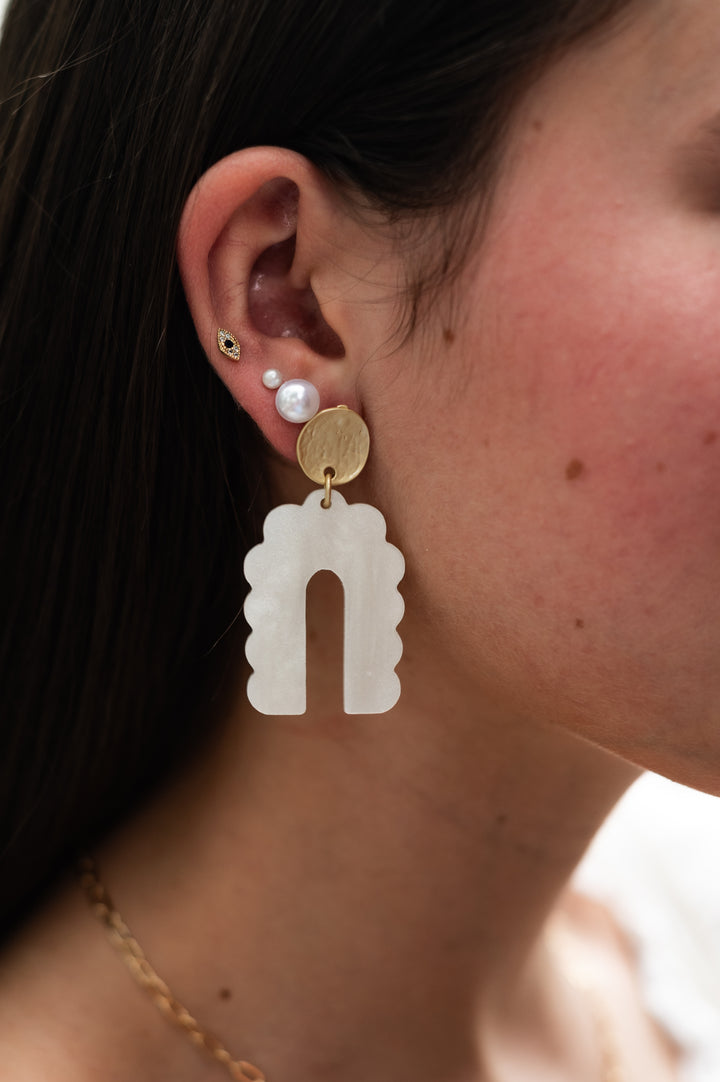Scalloped Arch Earrings
