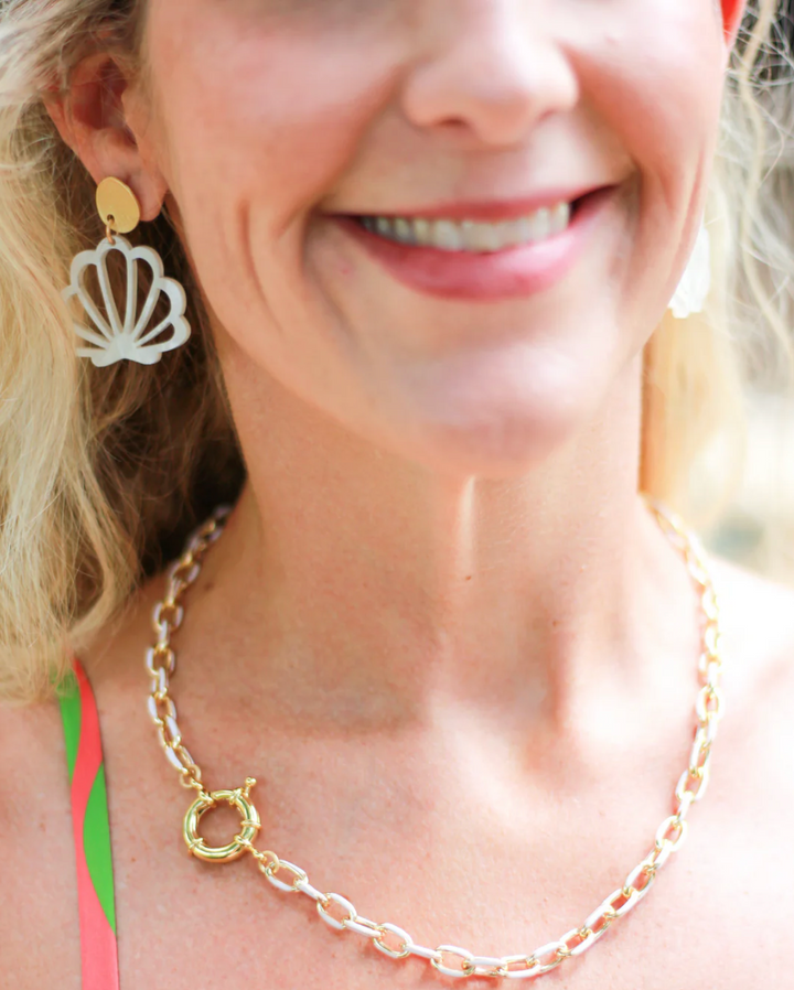 Cream Pearl Shell Earrings