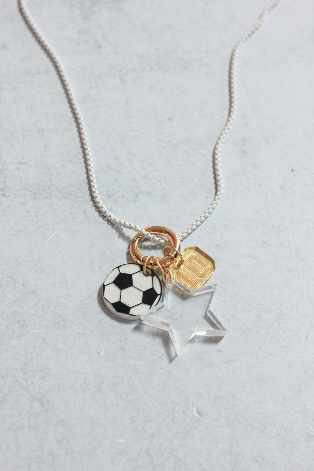 Sports Charm Enamel Chain Necklace