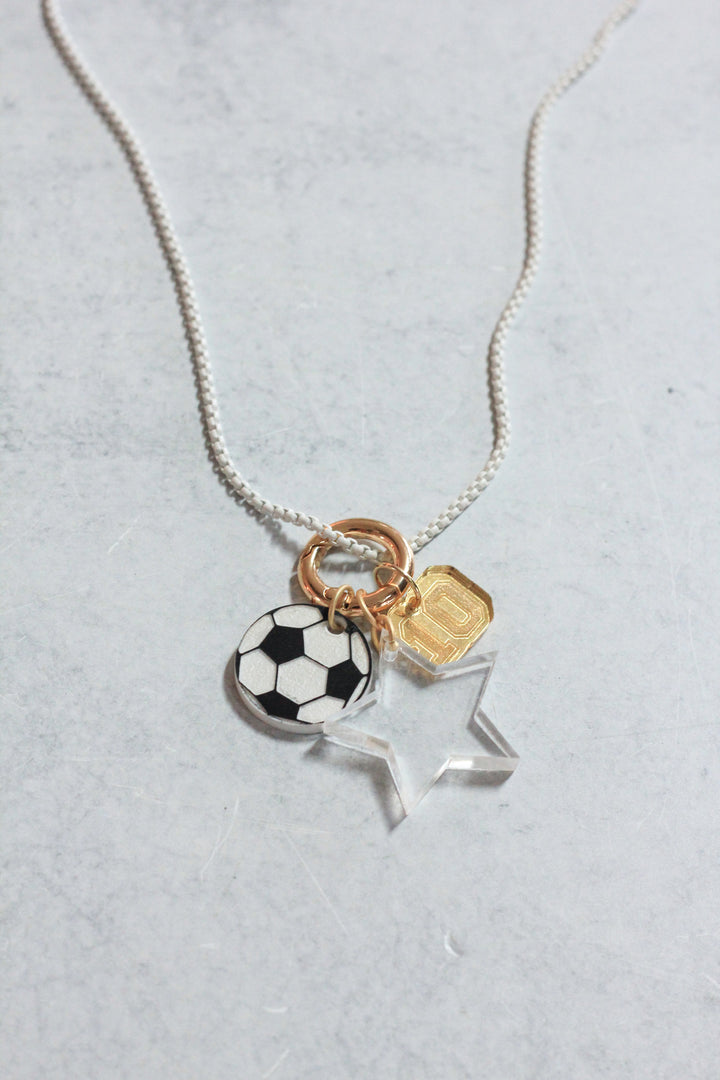Sports Charm Enamel Chain Necklace