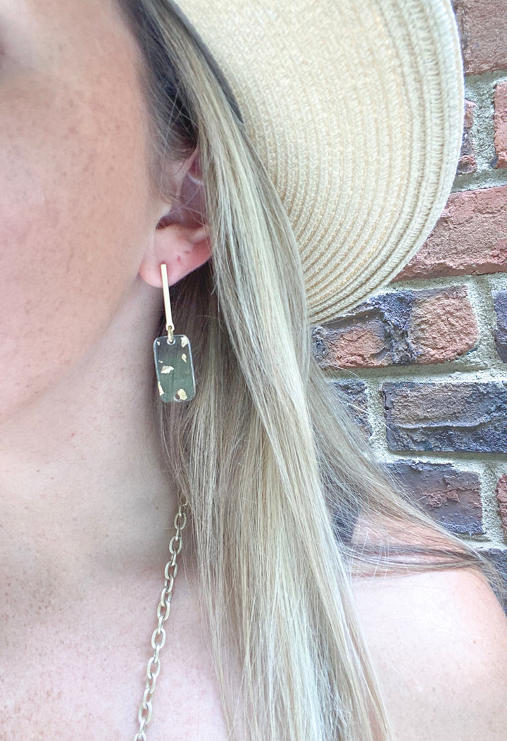 The Huxley - Drop Earrings - Rectangle