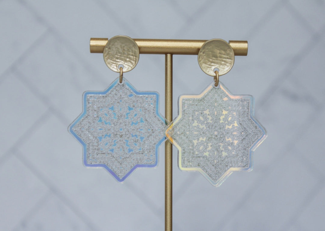 Moroccan Design Acrylic Earrings - Wondermint Goods