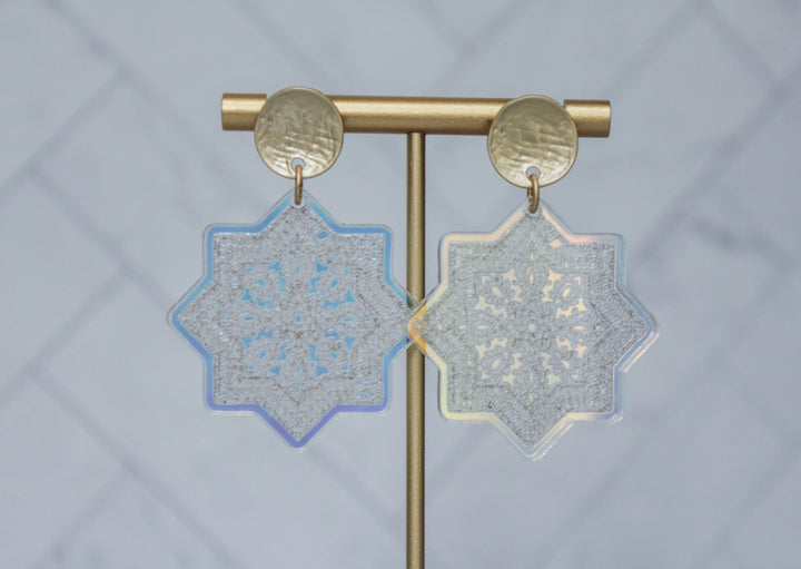 Moroccan Design Acrylic Earrings - Wondermint Goods