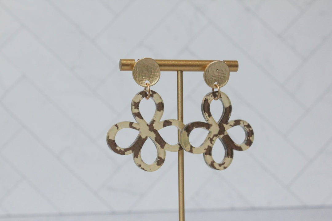 The Clara  - Loopy Clover Acrylic Earrings