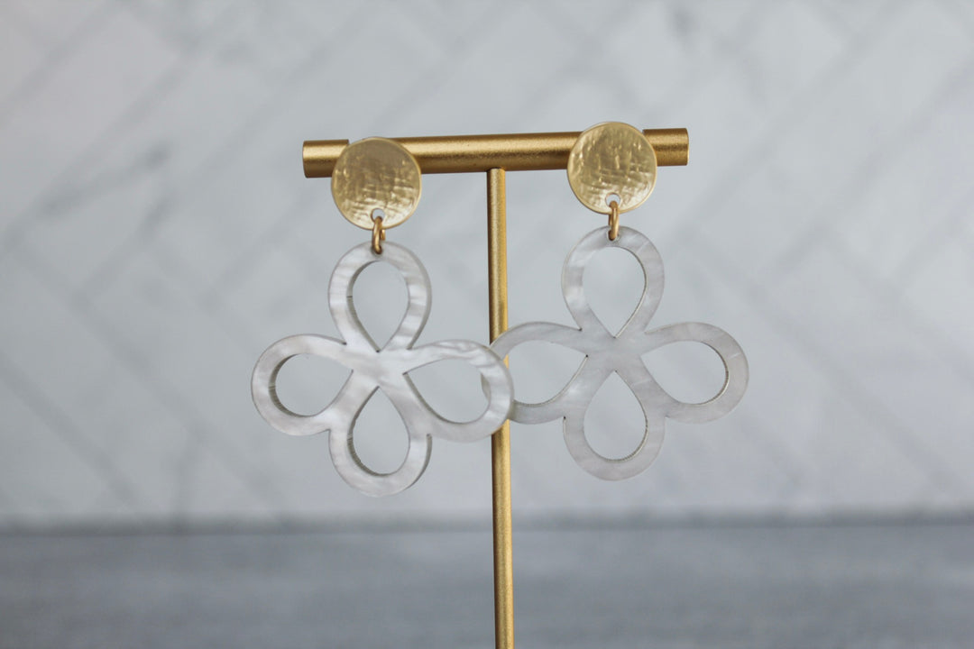 The Clara  - Loopy Clover Acrylic Earrings