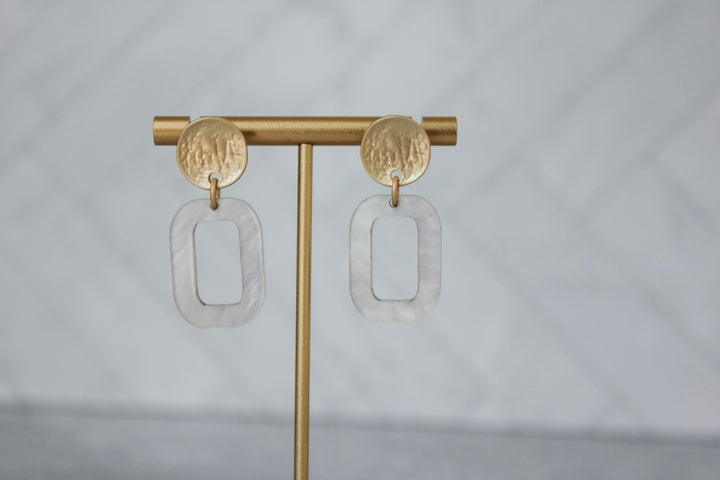 The Rachel Mini - Rectangle Acrylic Earrings