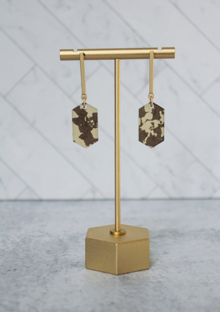 The Huxley - Drop Earrings - Hexagon