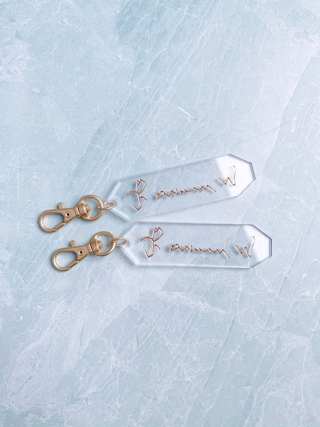 Custom Handwritten Signature Keychain