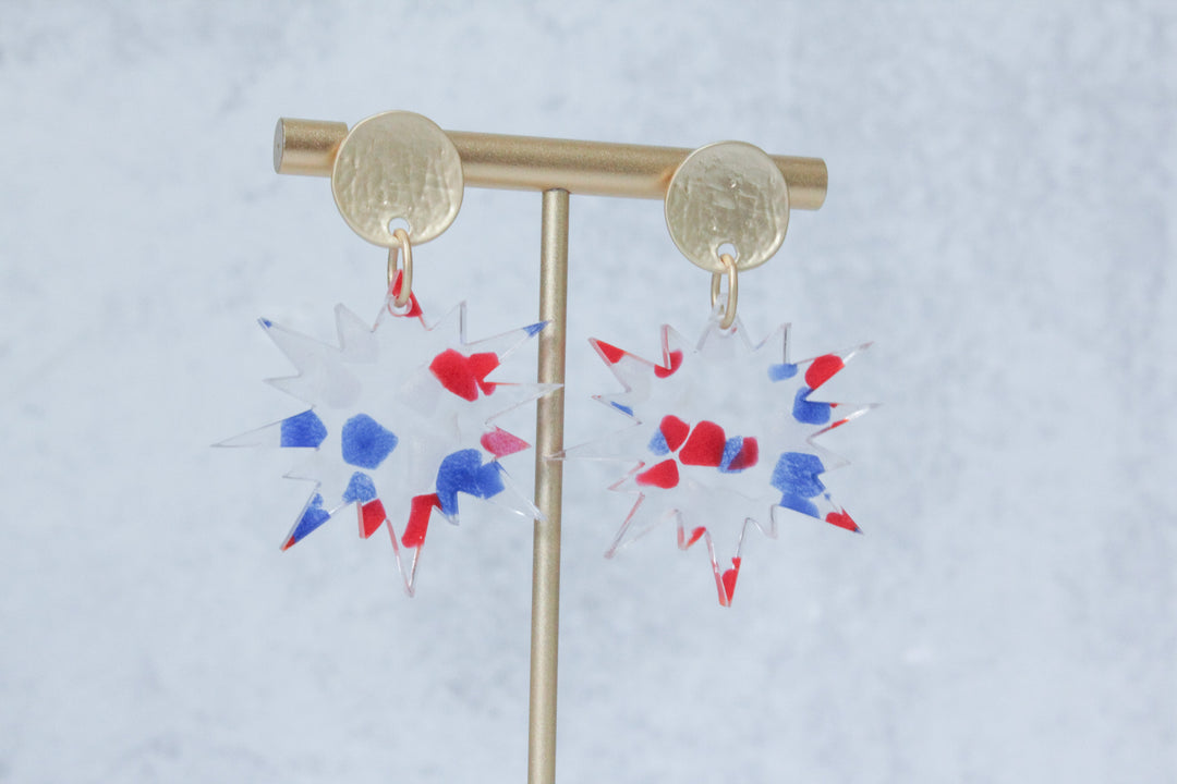 4th of July Boom Earrings