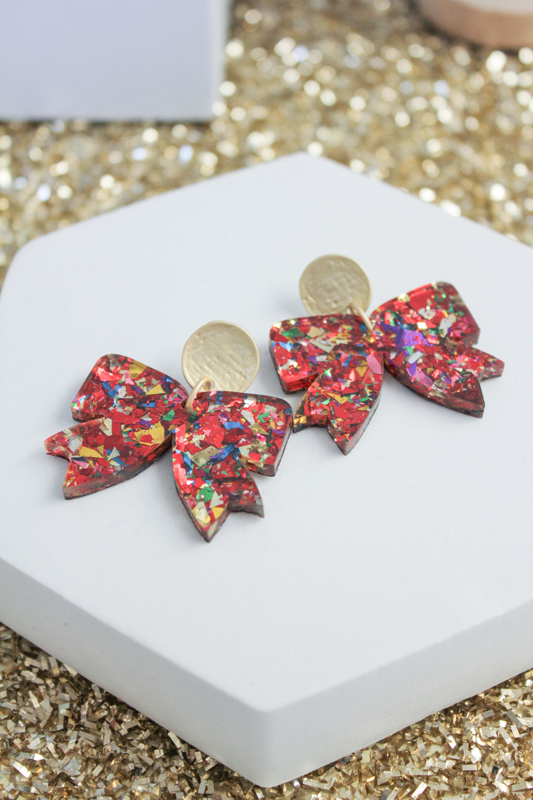 Confetti Bow Earrings