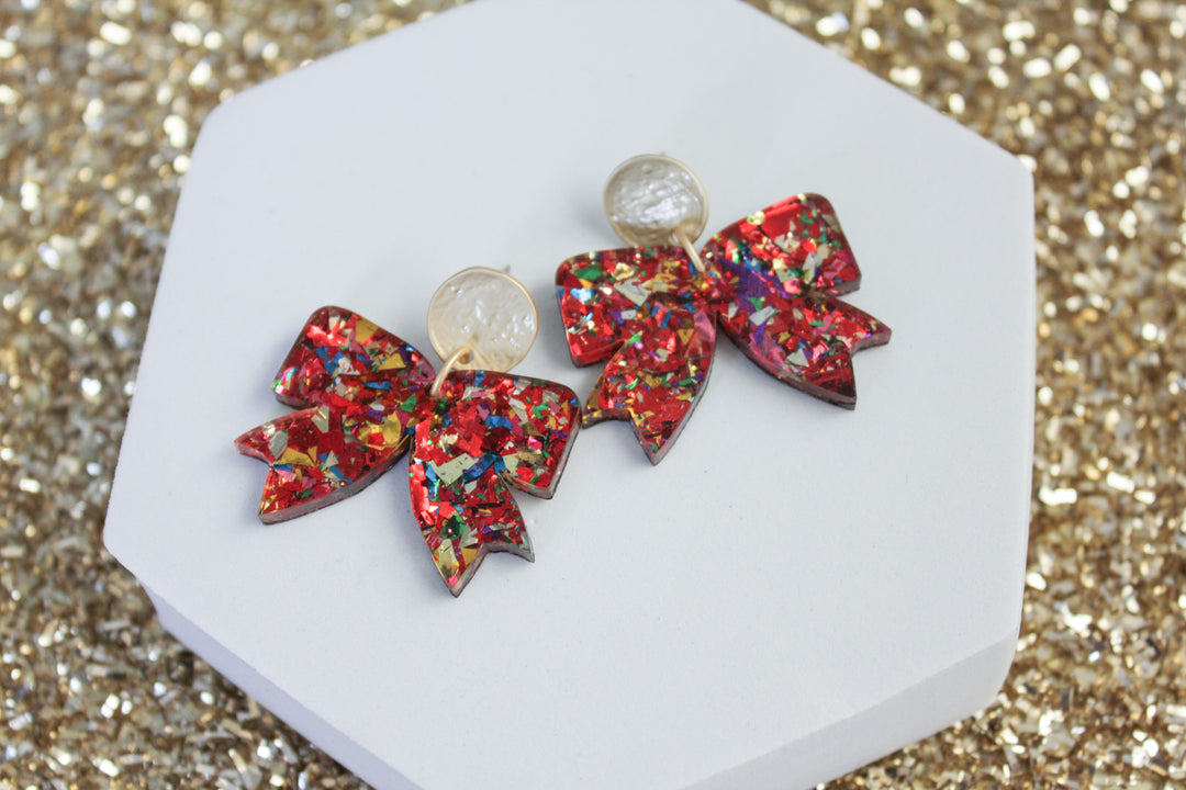 Confetti Bow Earrings