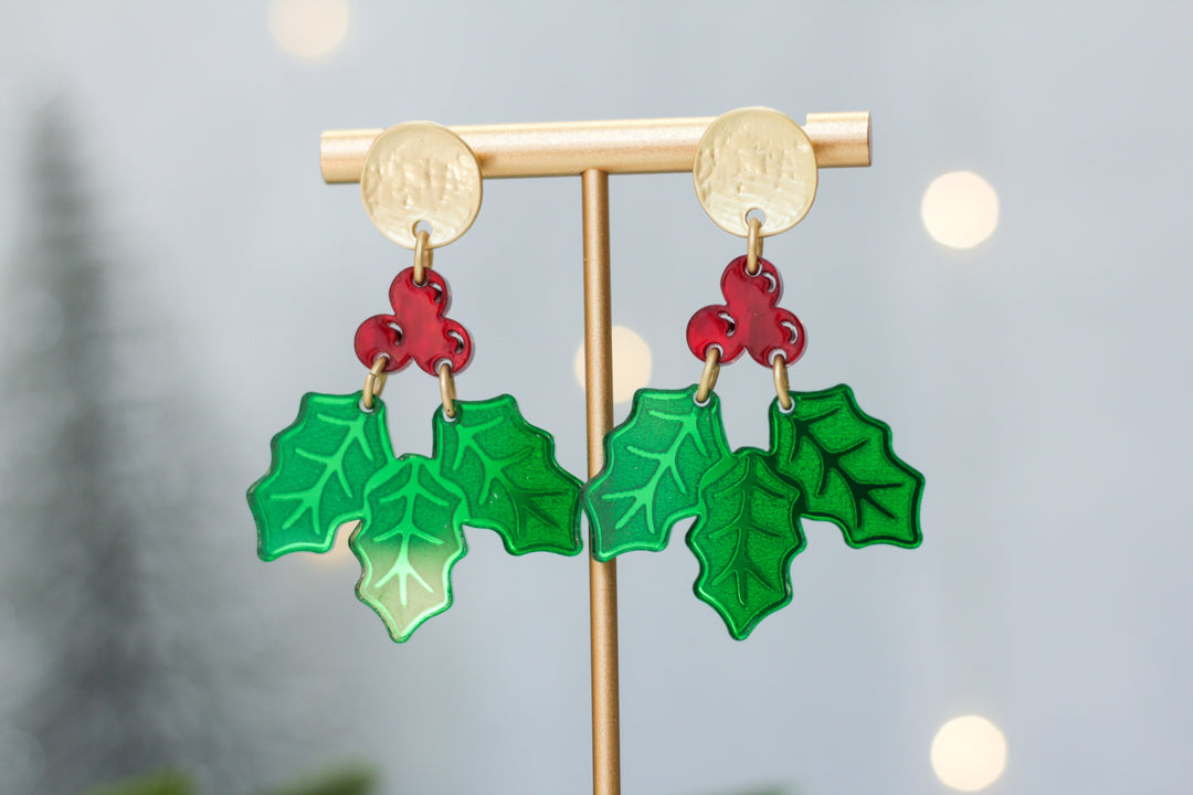 Holly and Berry Earrings