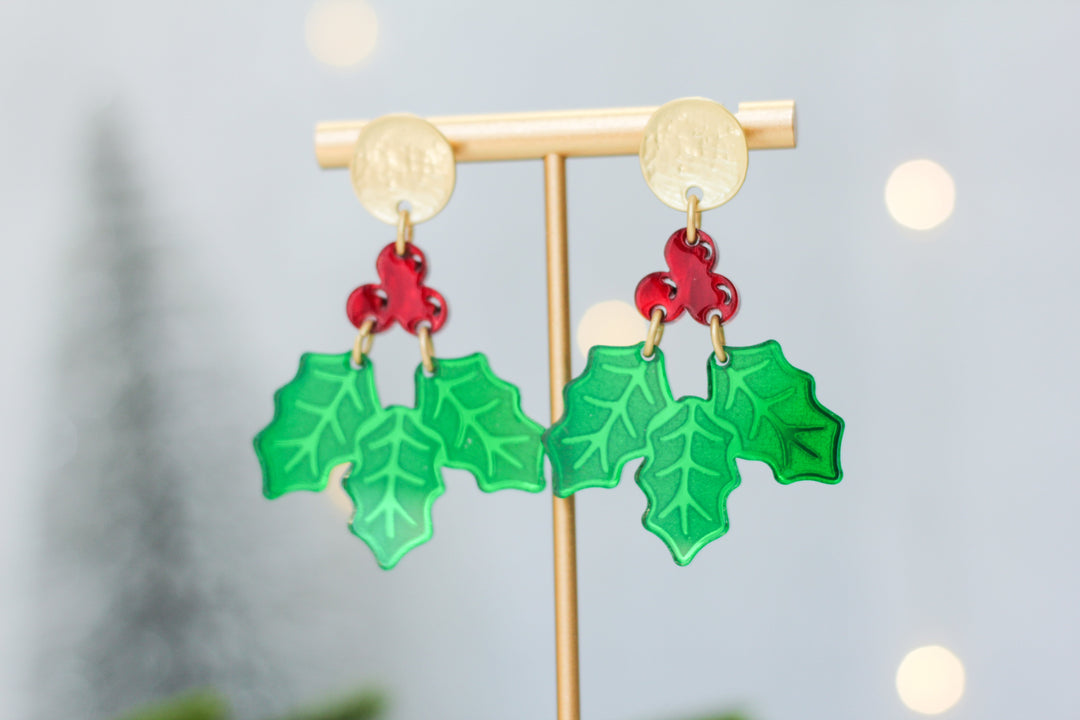 Holly and Berry Earrings