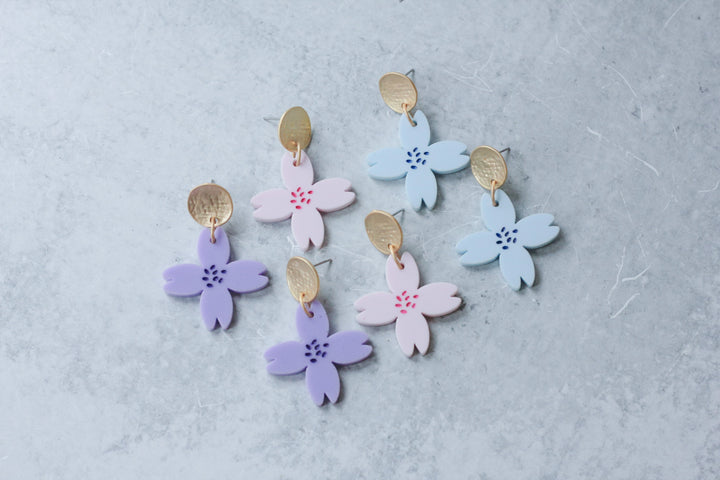 Quatrefoil Flower Earrings