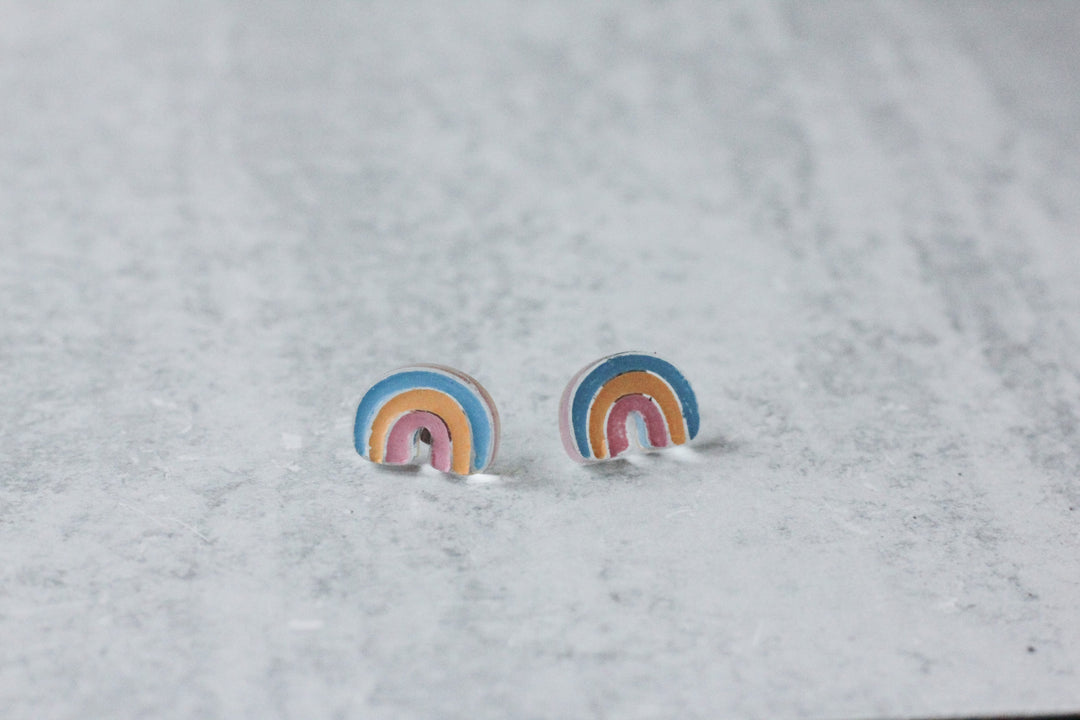 Lucky Rainbow Stud Earrings