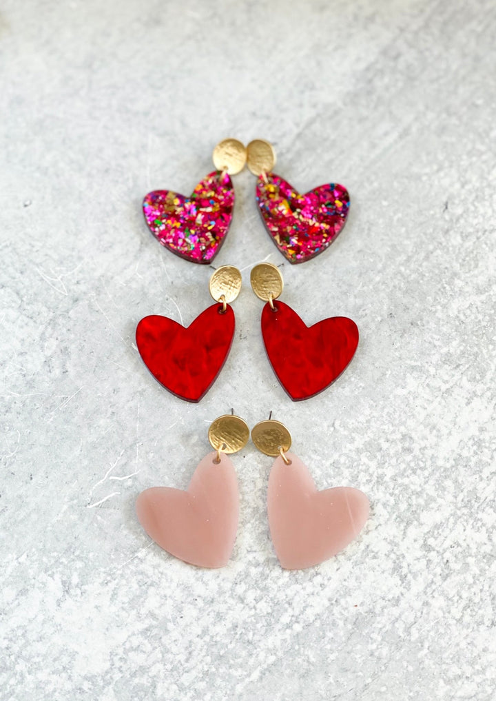 Large Heart Earrings