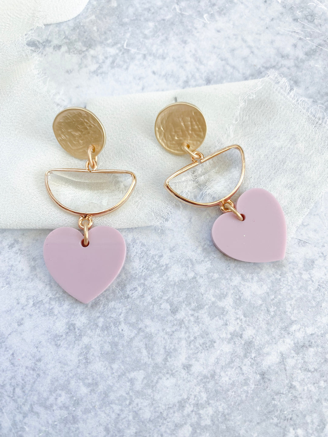 Crystal Heart Earrings