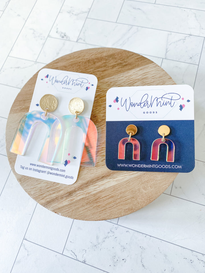 Mommy and Me Earring Set - Iridescent Arch
