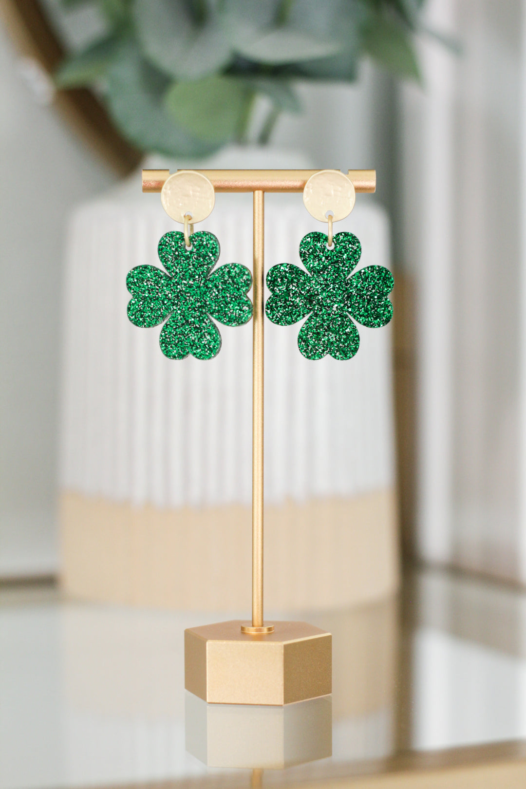 St. Patricks Day Shamrock Earrings
