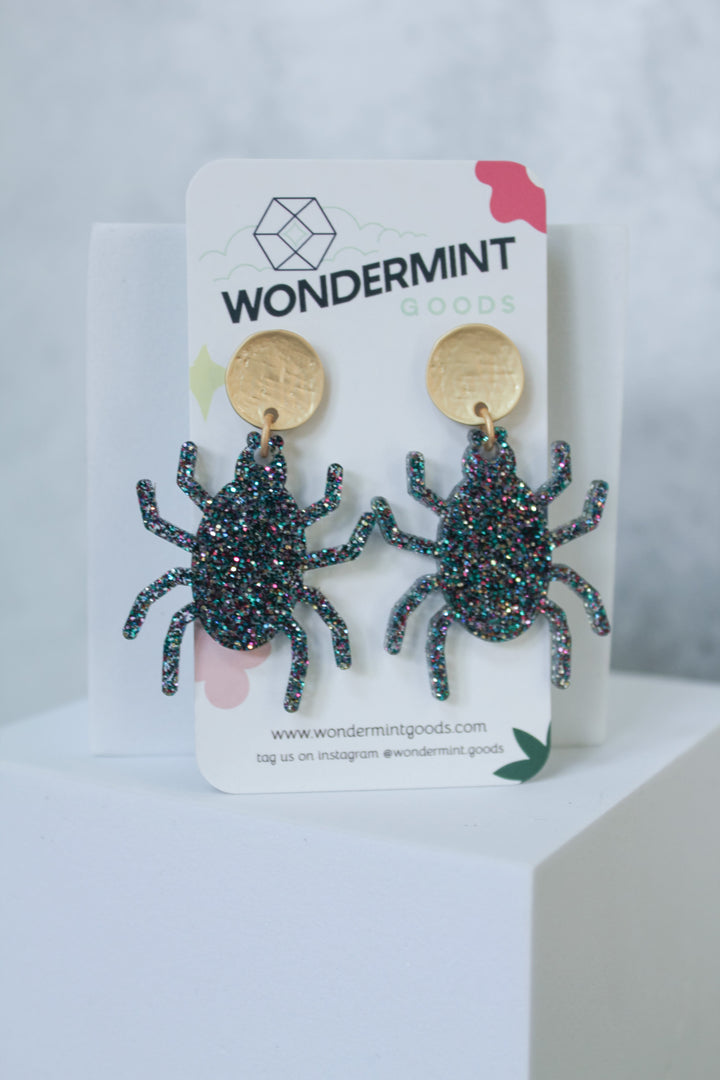 Spider Halloween Acrylic Earrings