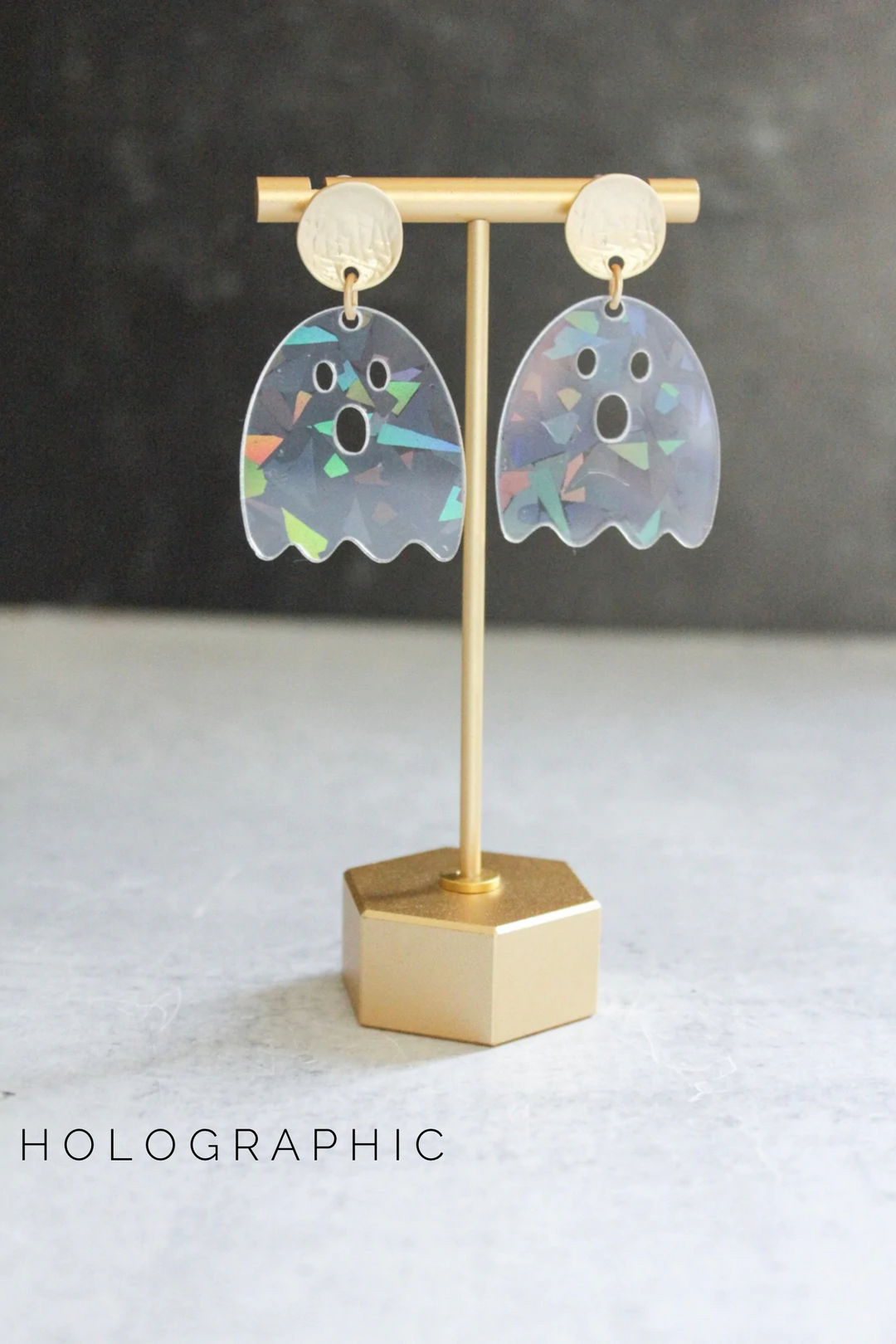 Ghost Halloween Acrylic Earrings