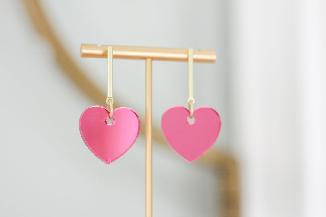 Heart Drop Earrings