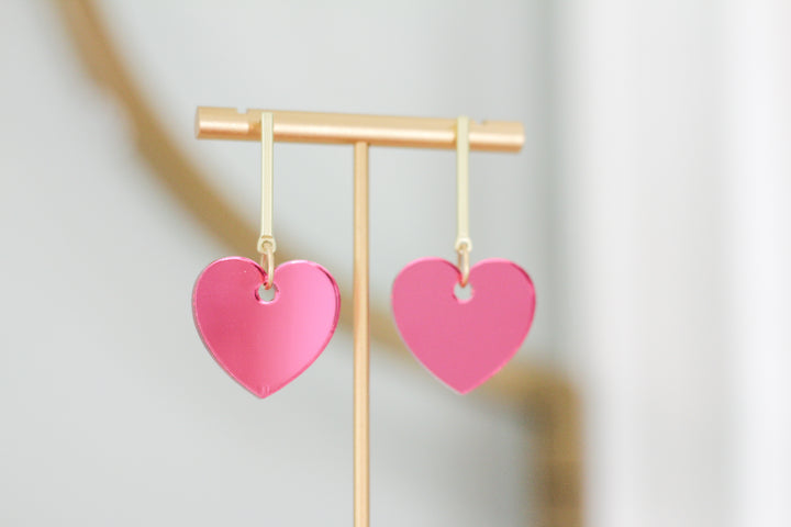 Heart Drop Earrings