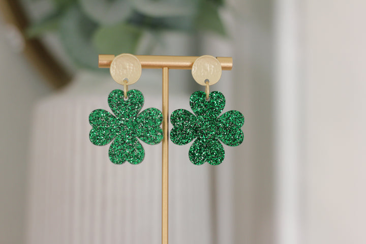 St. Patricks Day Shamrock Earrings