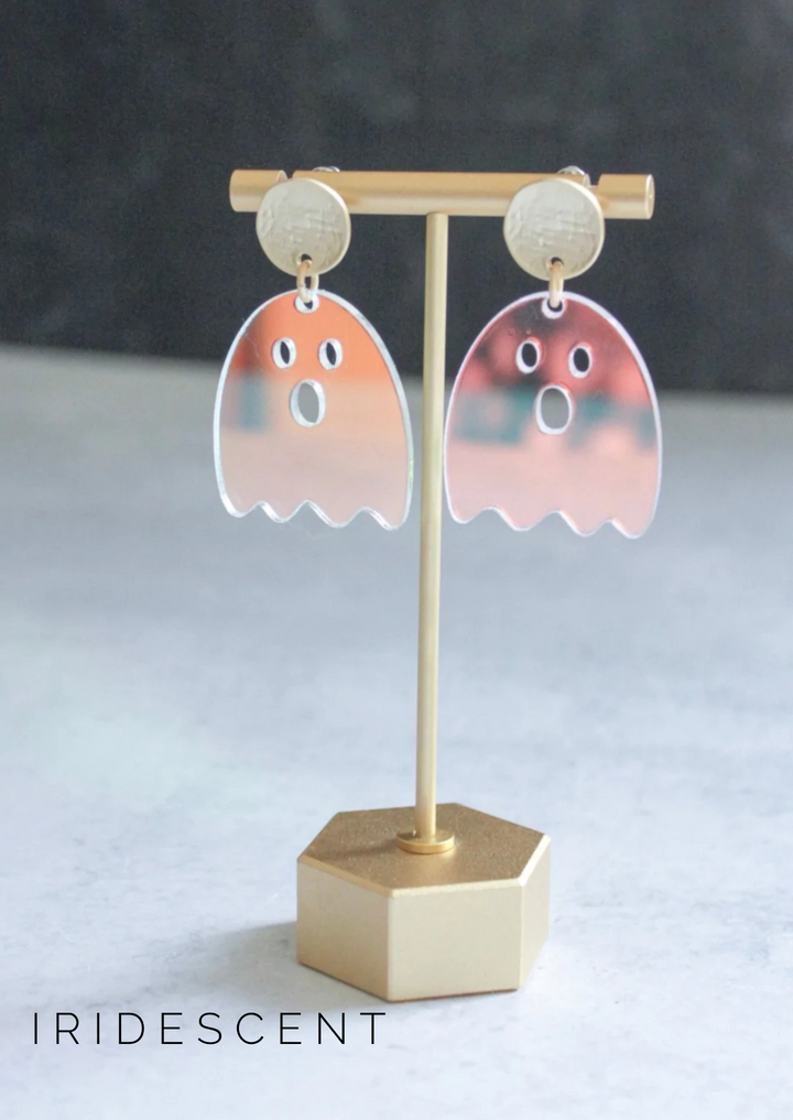 Ghost Halloween Acrylic Earrings