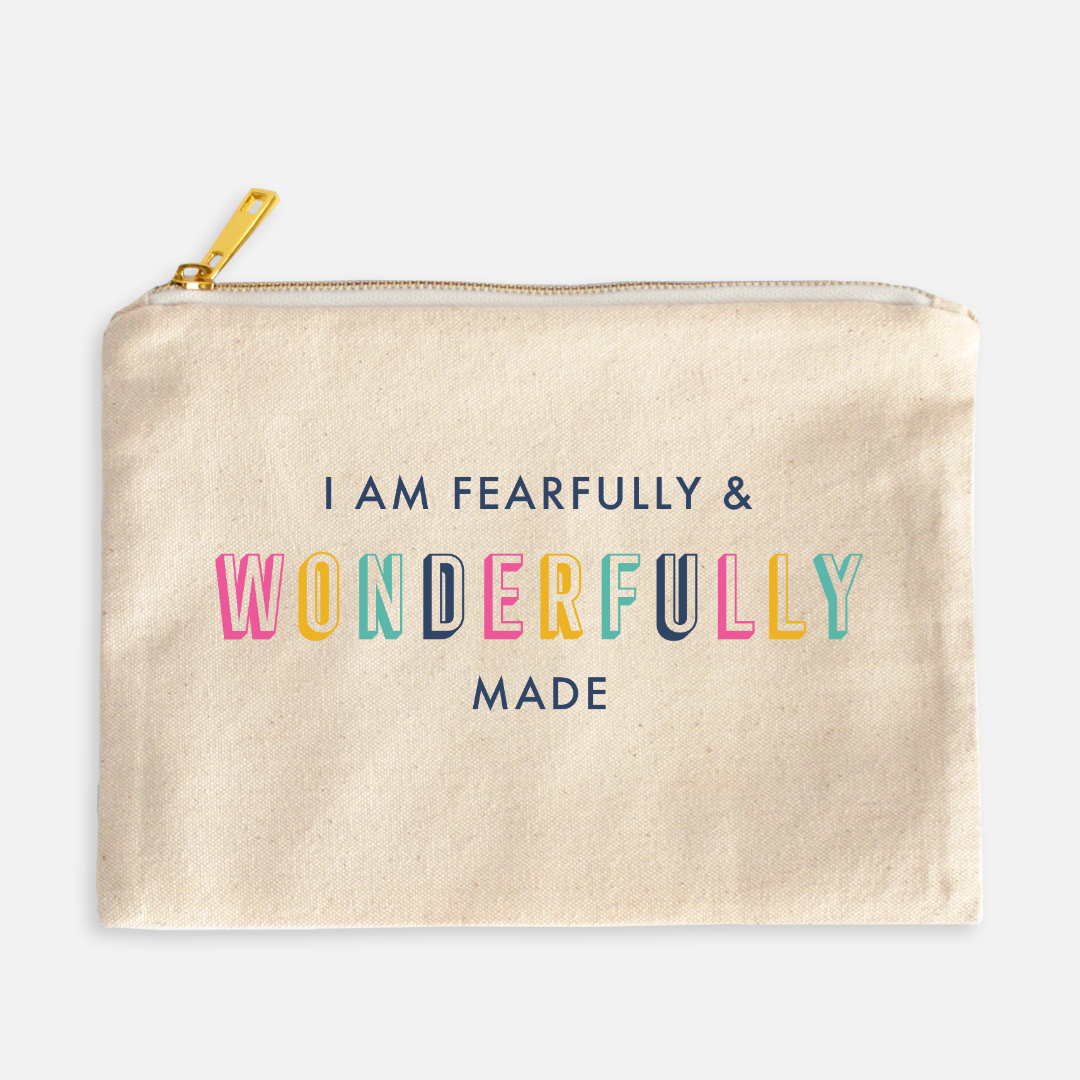 You are Fearfully & Wonderfully Made - Cosmetic Bag