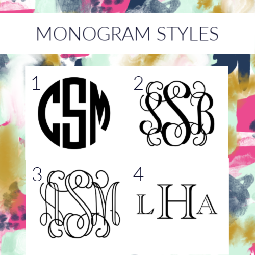 Monogram Acrylic Keychain - Wondermint Goods